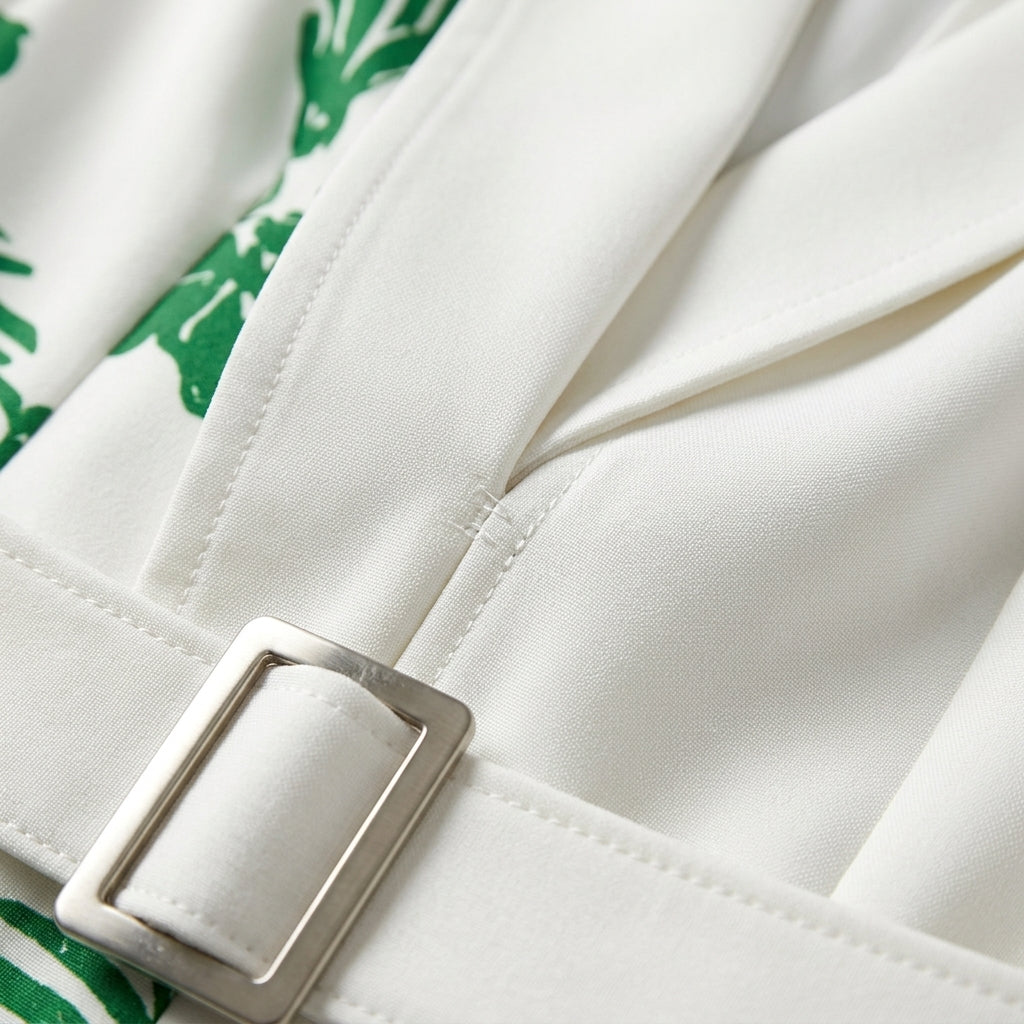 Sakura Leaf Print Jumpsuit