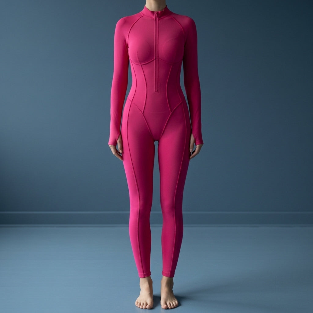 Venezia Long Sleeve Yoga Bodysuit