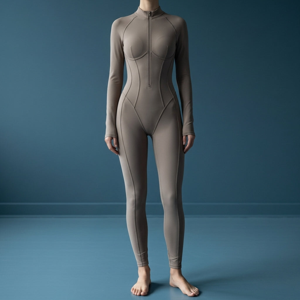 Venezia Long Sleeve Yoga Bodysuit