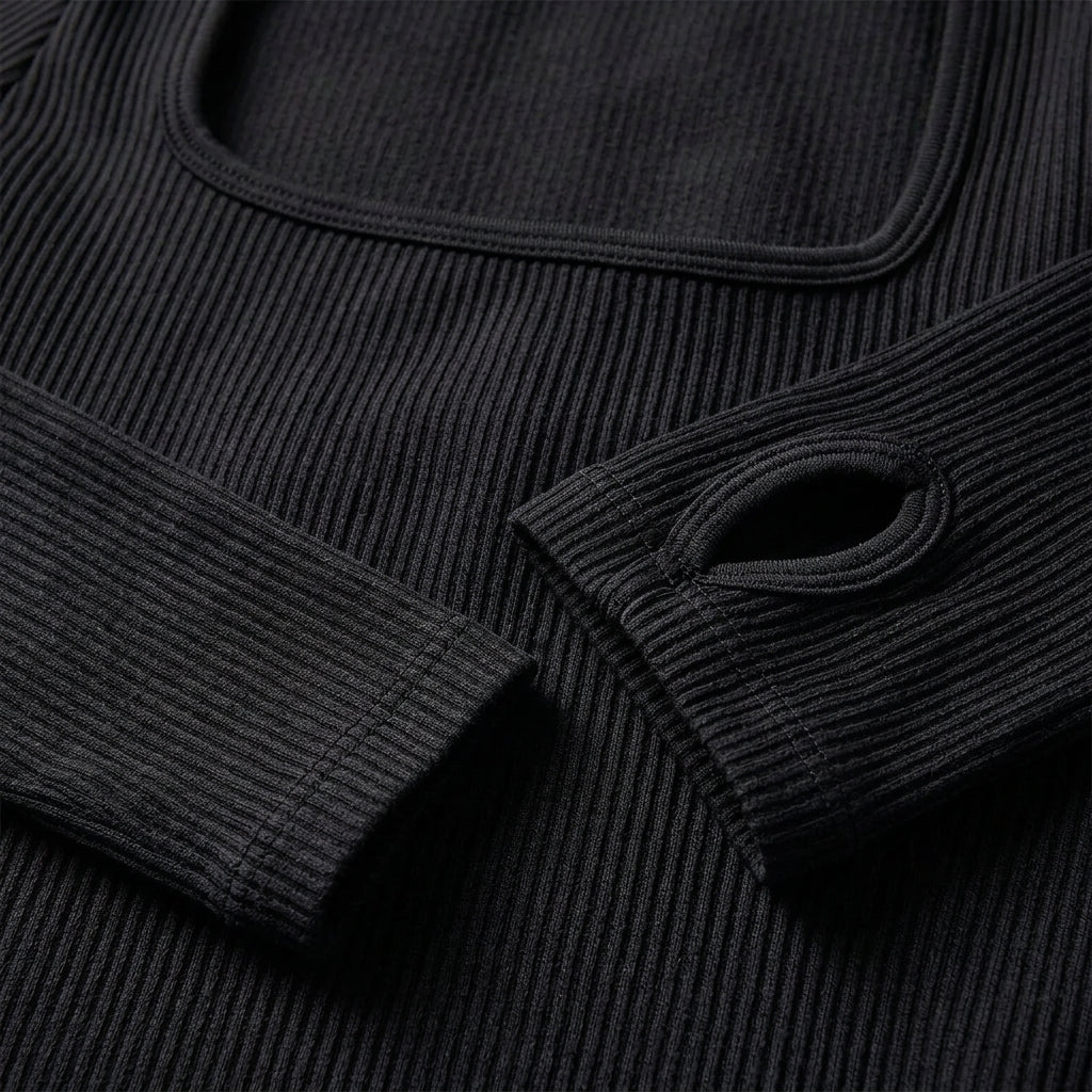 Farah Ribbed Yoga Jumpsuit