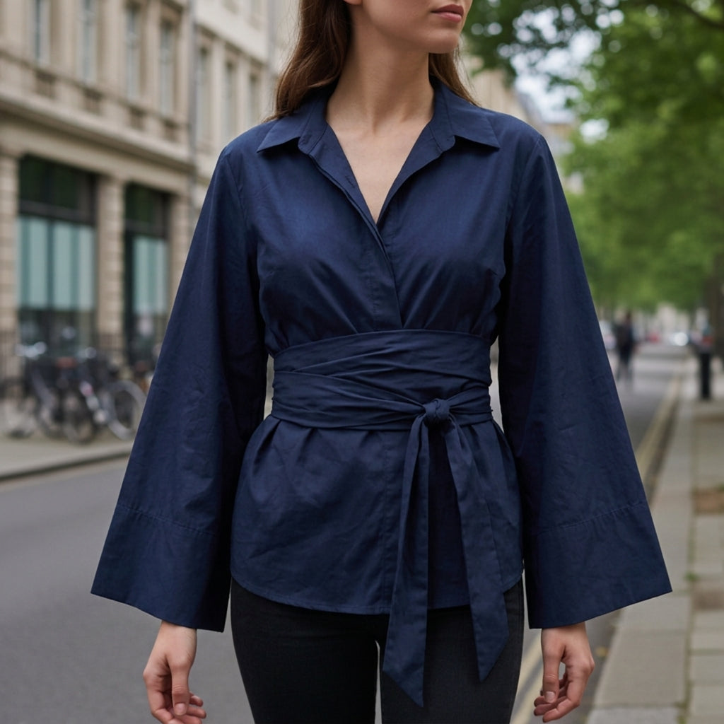 Liyana Casual Polo Neck Shirt