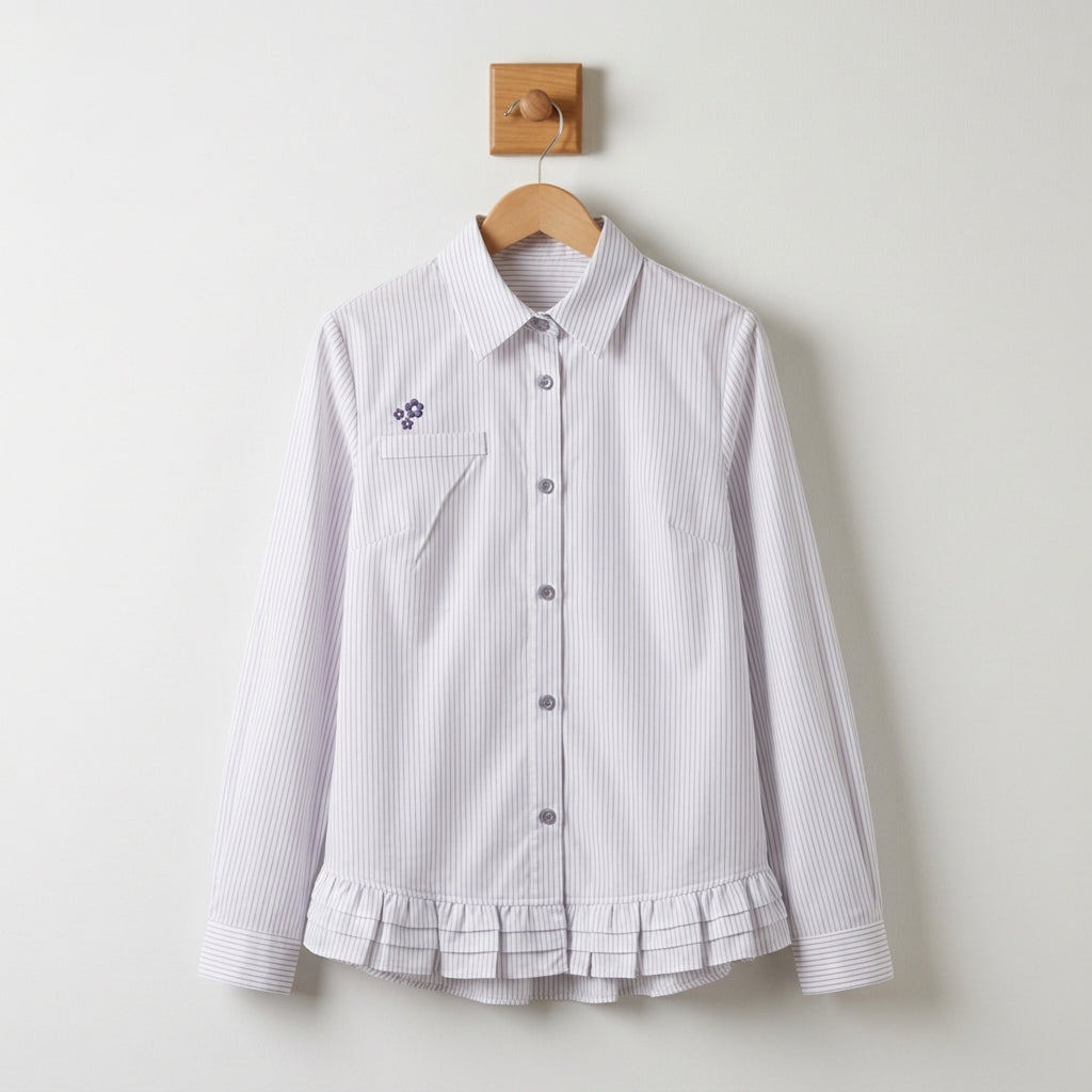 Nila Long Sleeve Embroidered Blouse