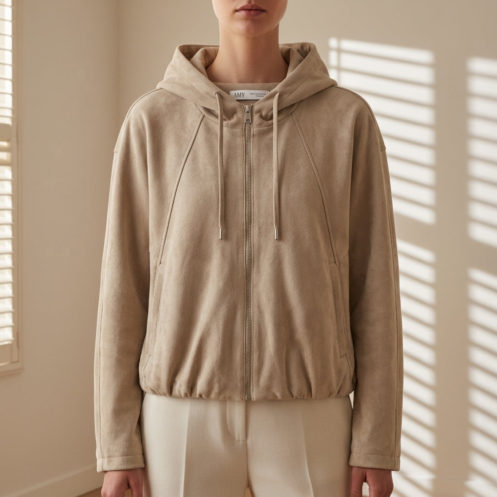 The Georgia Cropped Zip Hoodie