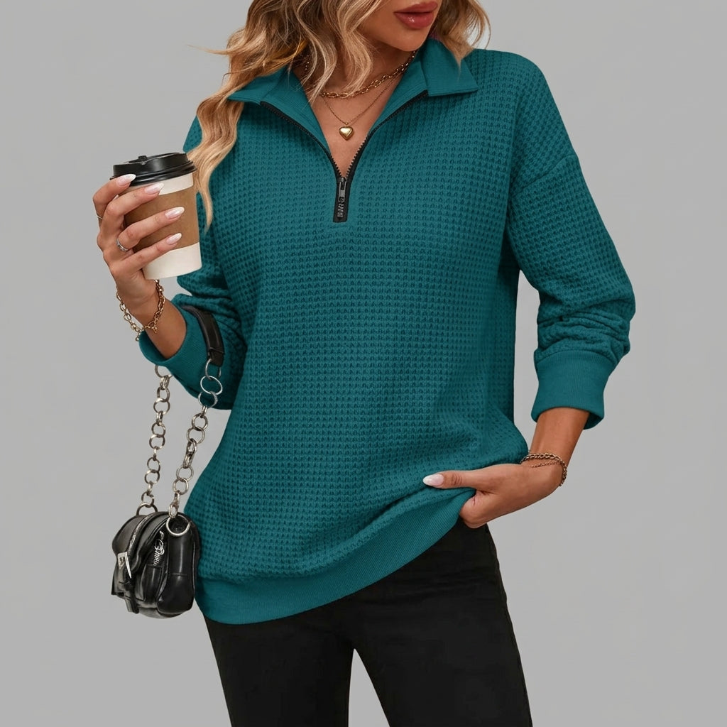Cleo Drop Shoulder Casual Sweatshirt