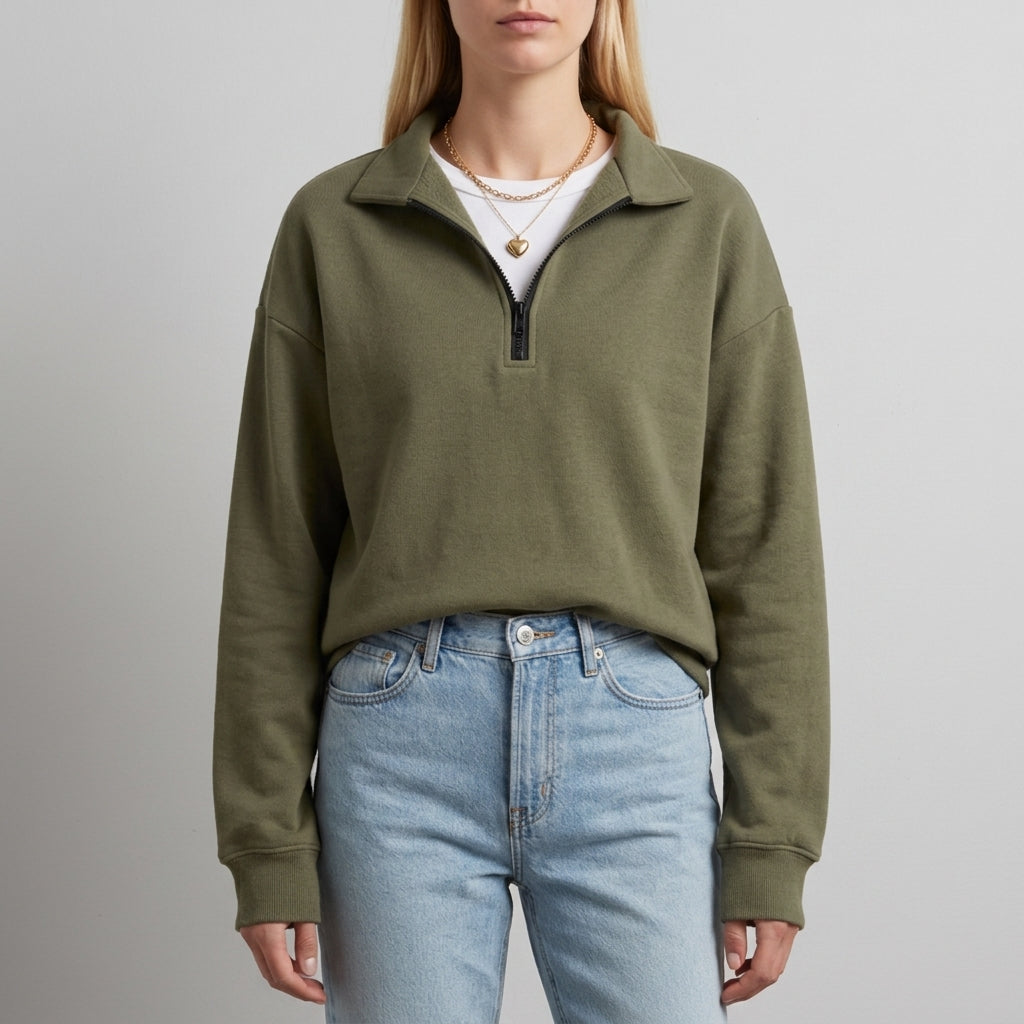 Cleo Drop Shoulder Casual Sweatshirt