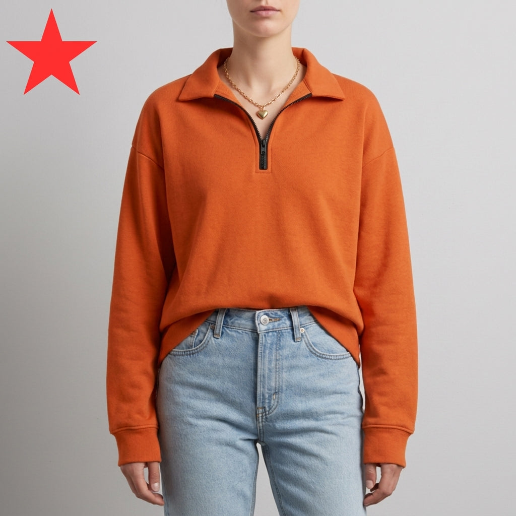 Cleo Drop Shoulder Casual Sweatshirt