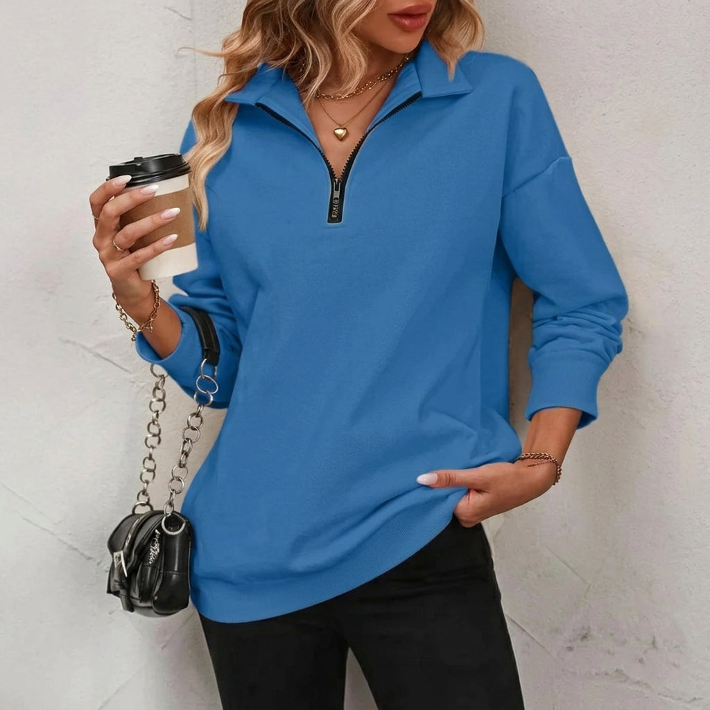 Cleo Drop Shoulder Casual Sweatshirt