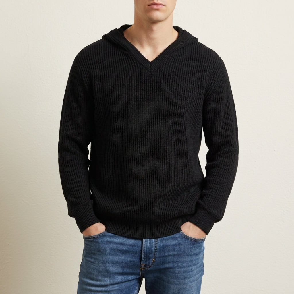 Mateo Oversized Ribbed Hoodie