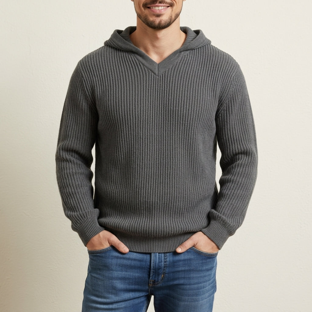 Mateo Oversized Ribbed Hoodie