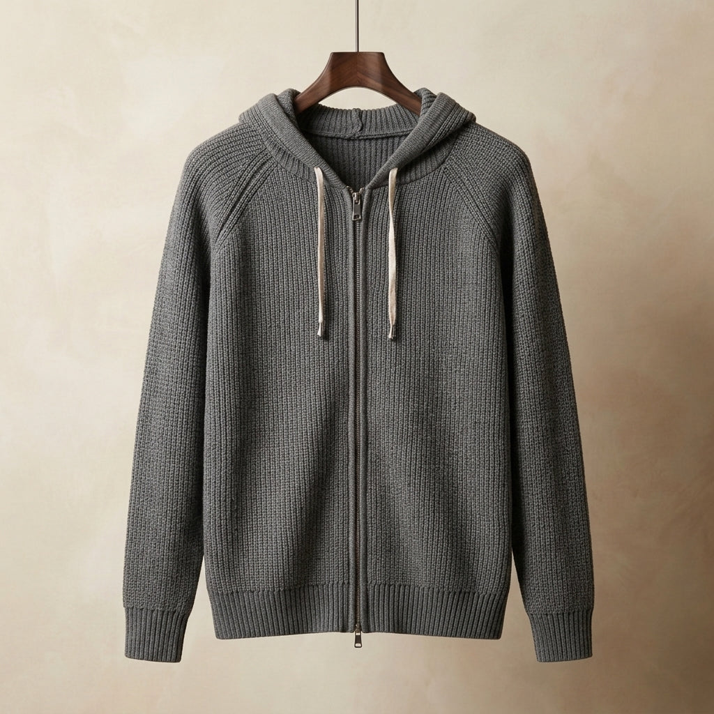 Lorenzo Zip Up Sweater Hoodie