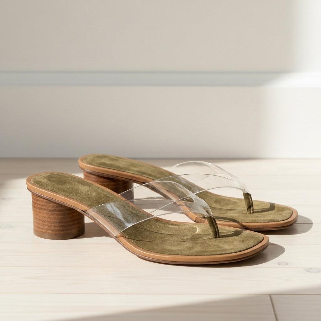 Prism Clear Block Sandal