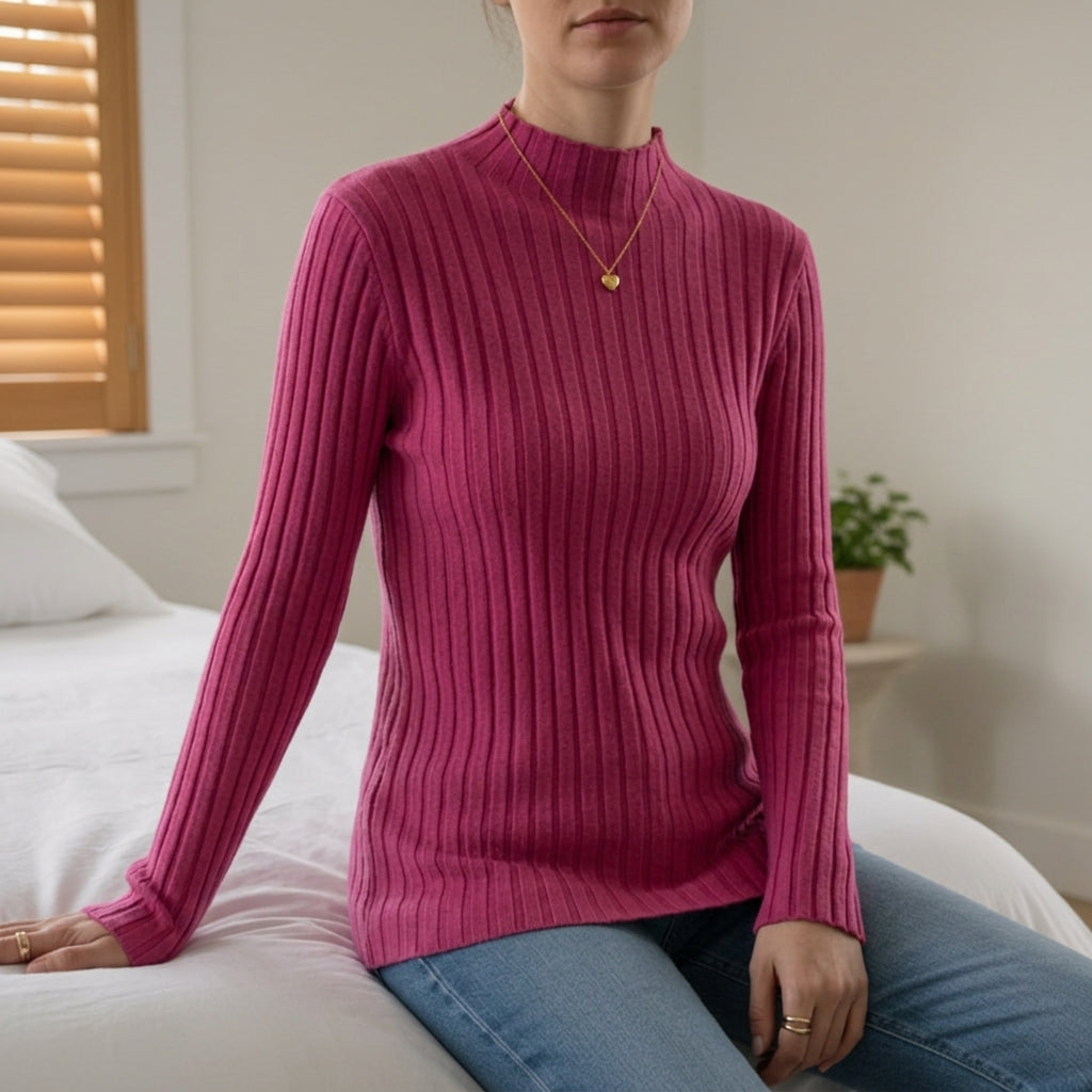 Cleo Soft Knit Essential Rib Turtleneck
