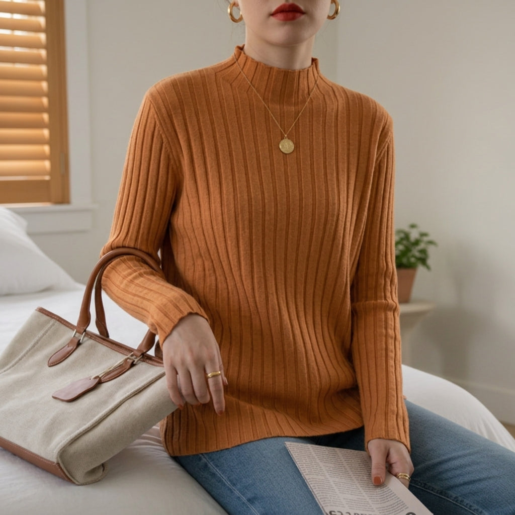 Cleo Soft Knit Essential Rib Turtleneck