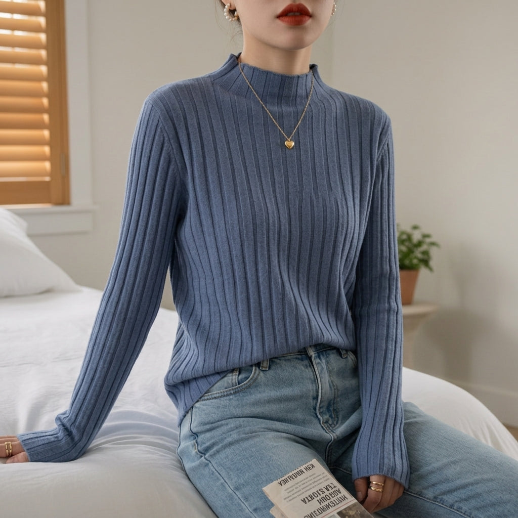Cleo Soft Knit Essential Rib Turtleneck
