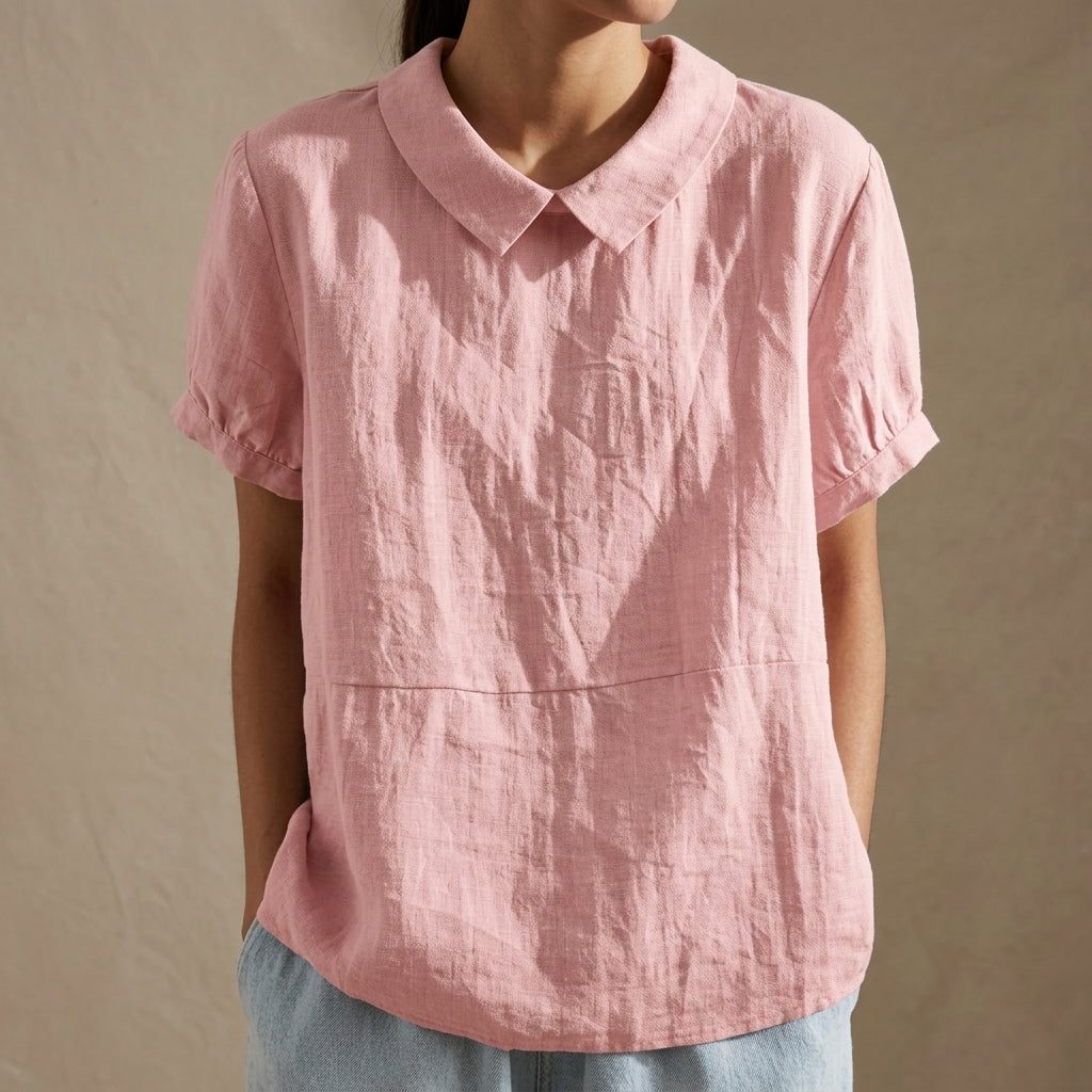 Alana Feminine Linen Style Top