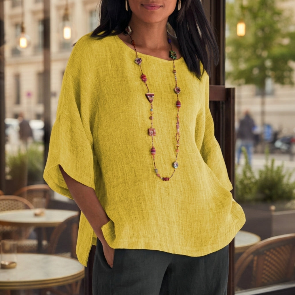 Daria Soft Linen-Style Top