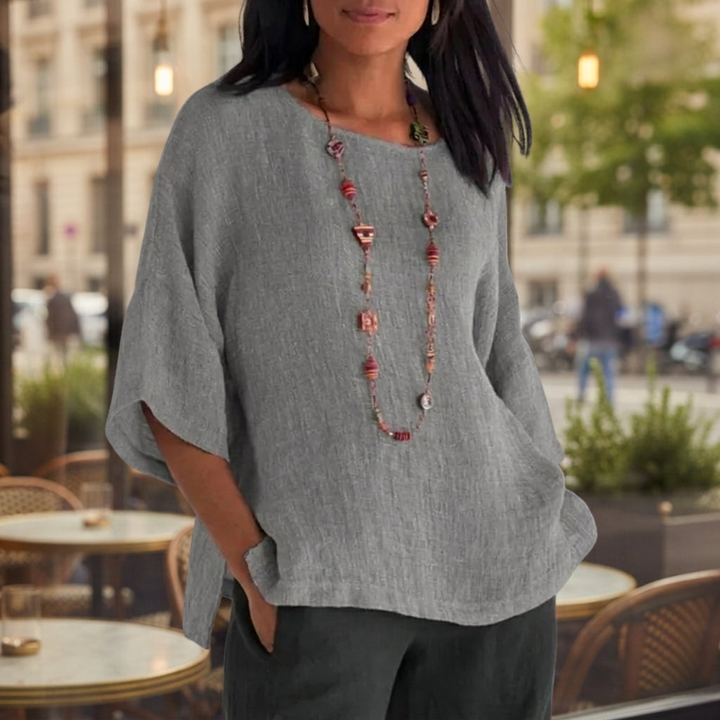 Daria Soft Linen-Style Top