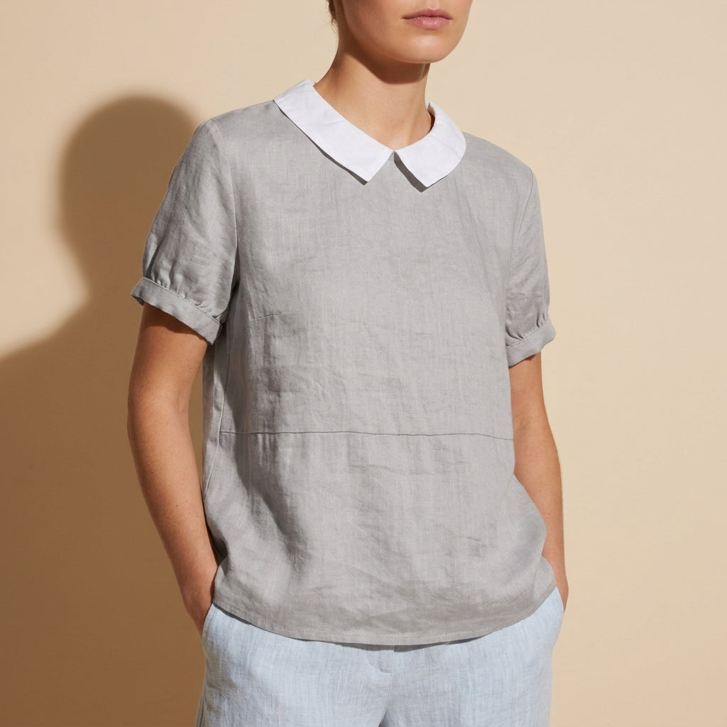 Alana Feminine Linen Style Top