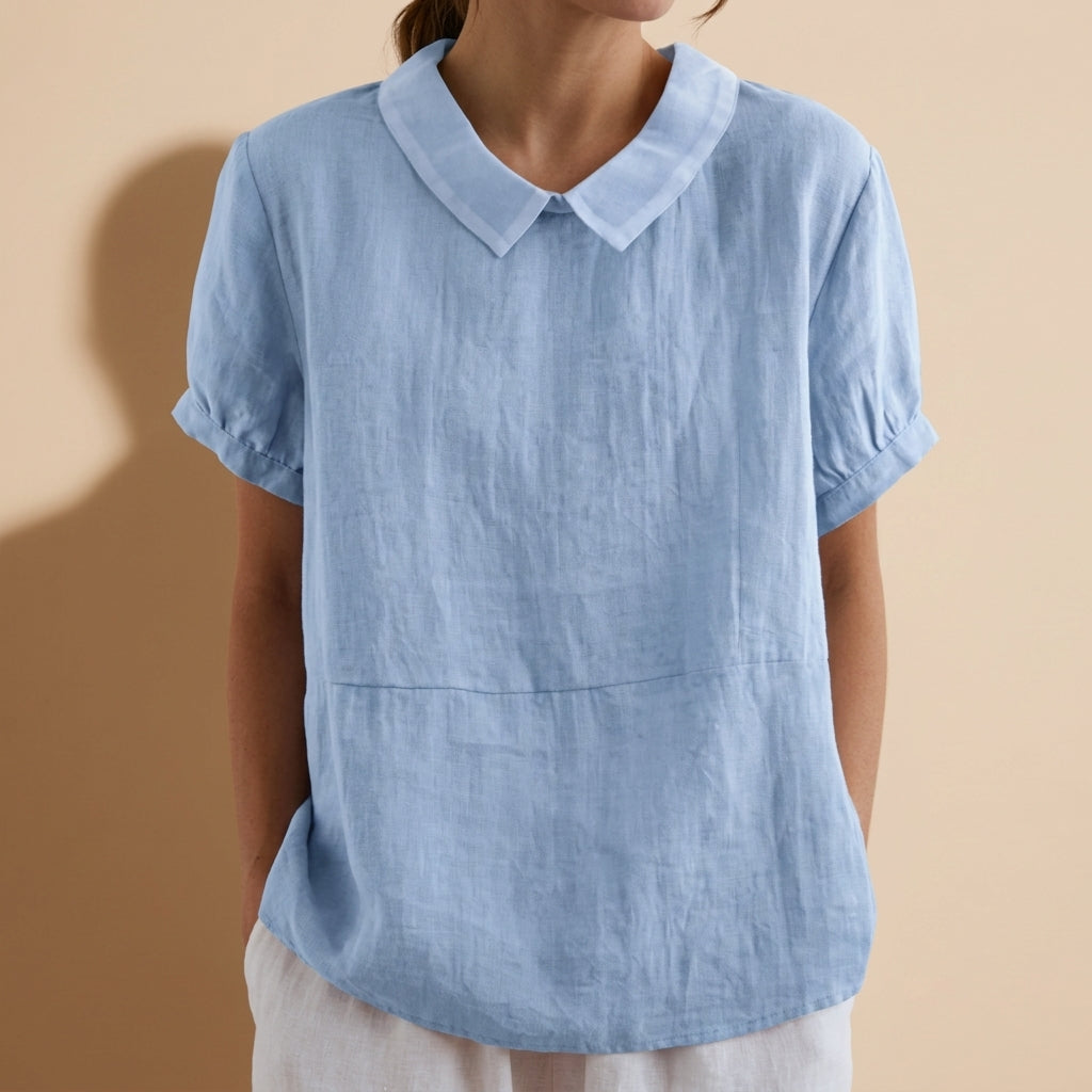 Alana Feminine Linen Style Top
