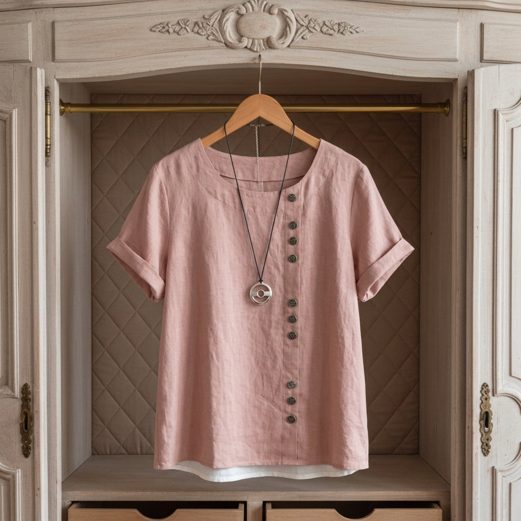Sabrina Linen-Look Summery Top
