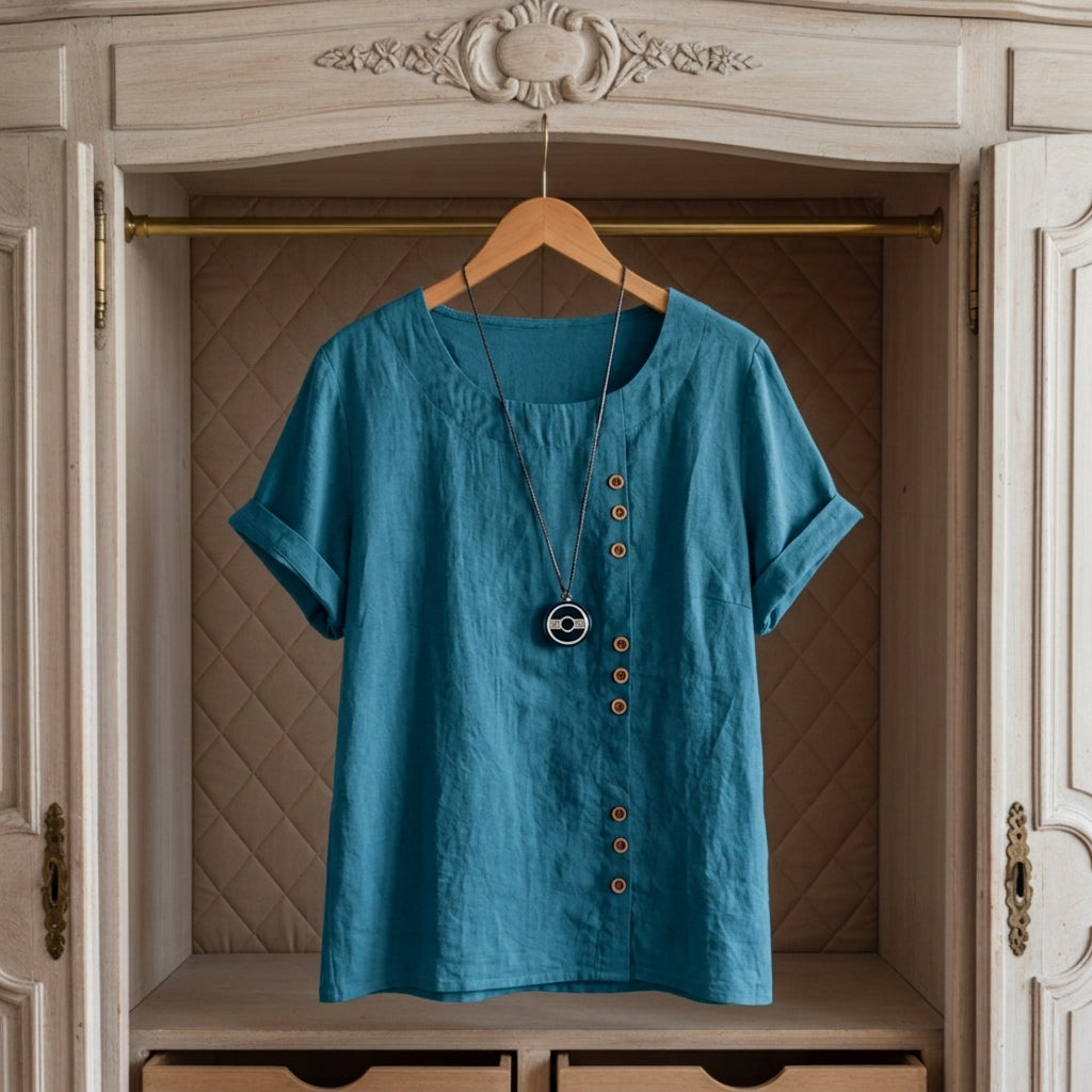 Sabrina Linen-Look Summery Top