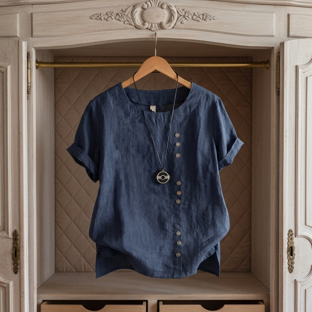 Sabrina Linen-Look Summery Top