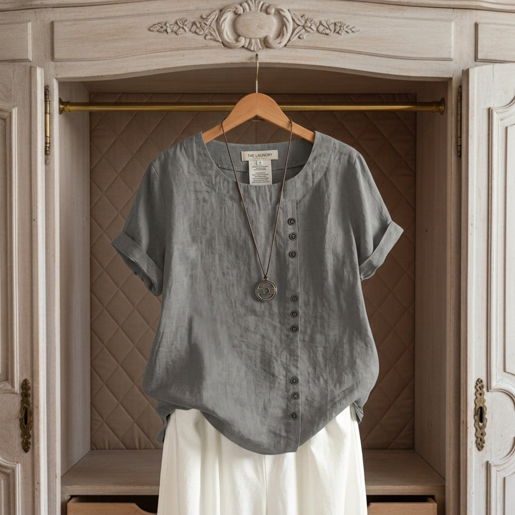Sabrina Linen-Look Summery Top