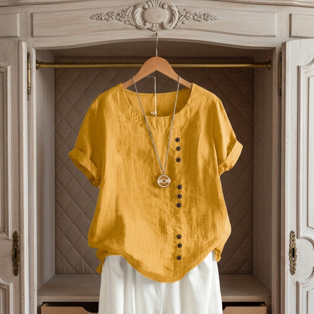 Sabrina Linen-Look Summery Top