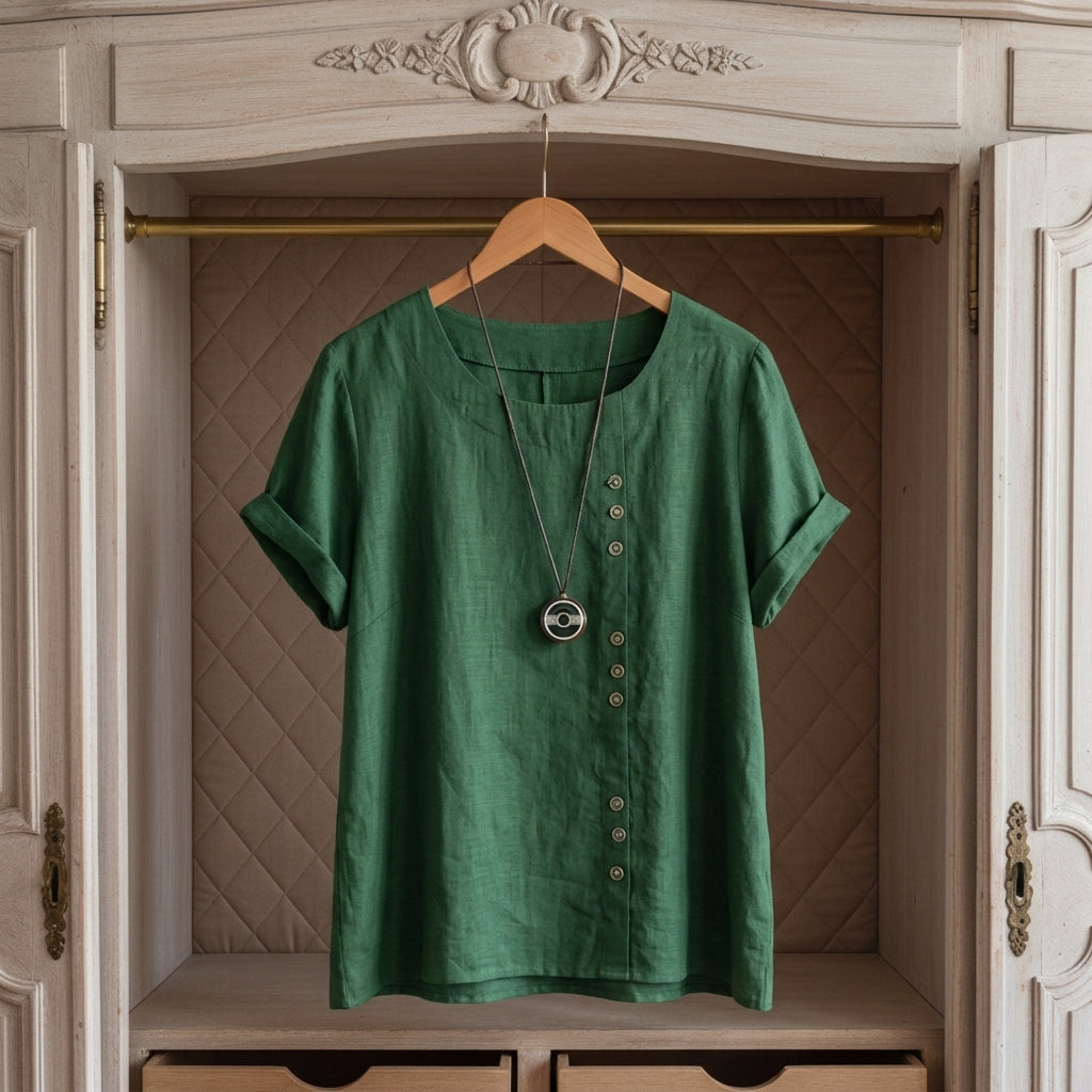 Sabrina Linen-Look Summery Top