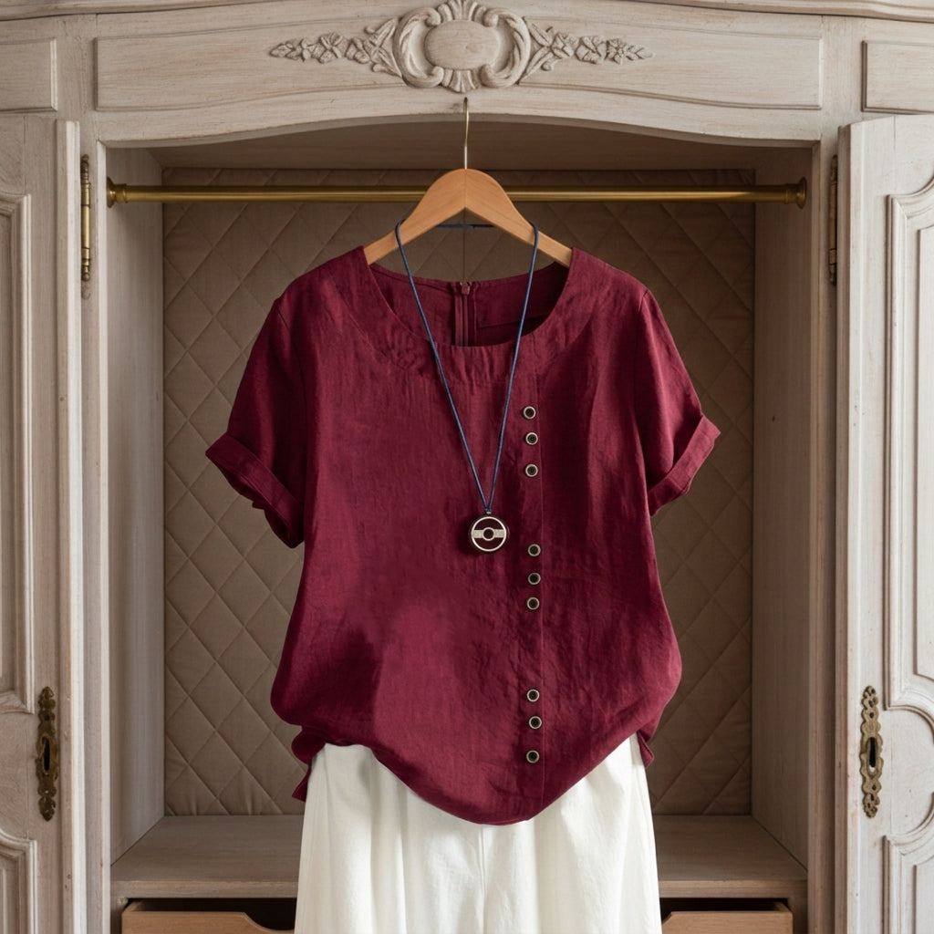 Sabrina Linen-Look Summery Top