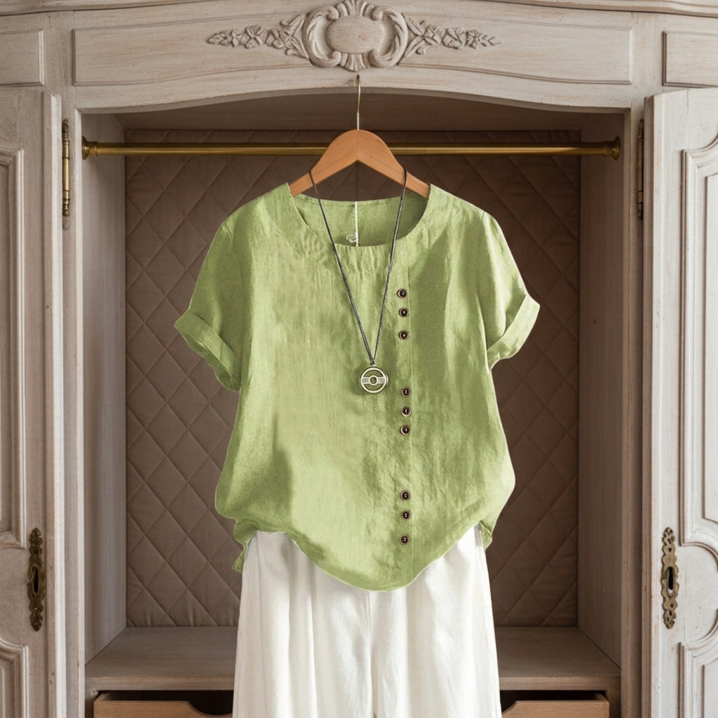 Sabrina Linen-Look Summery Top