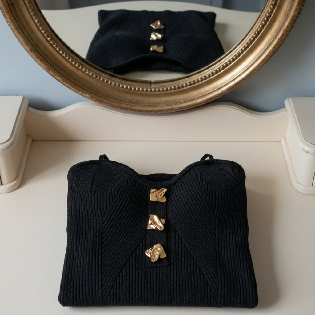 Ariella Cross Knit Corset Top