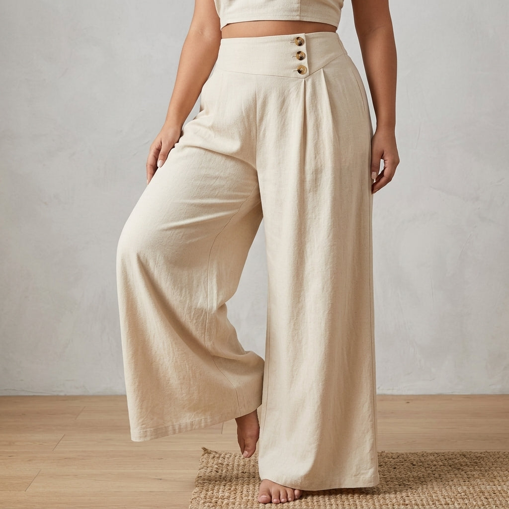 Alessia Flattering Wide Leg Skirt Pants