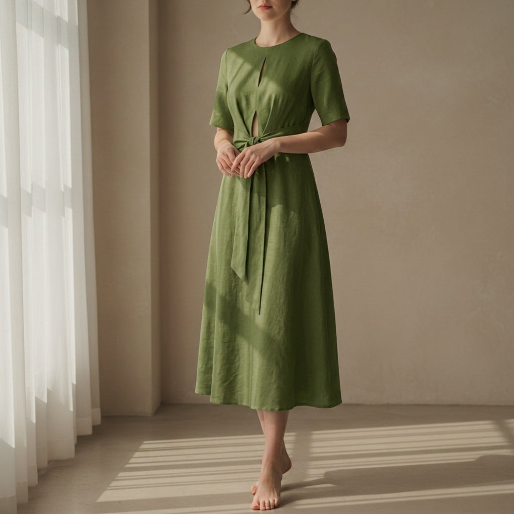 Gabriella Soft Tie Dress