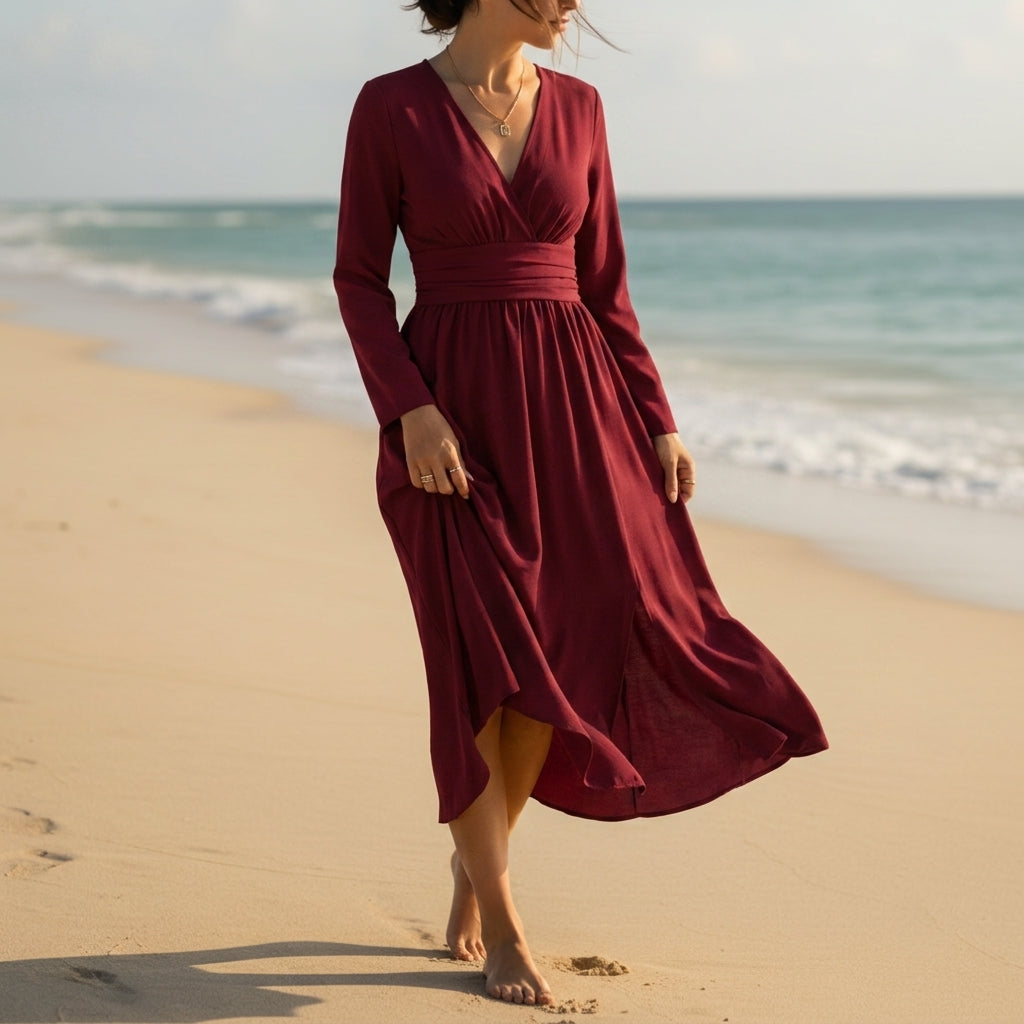 Delphine Light Wrap Dress