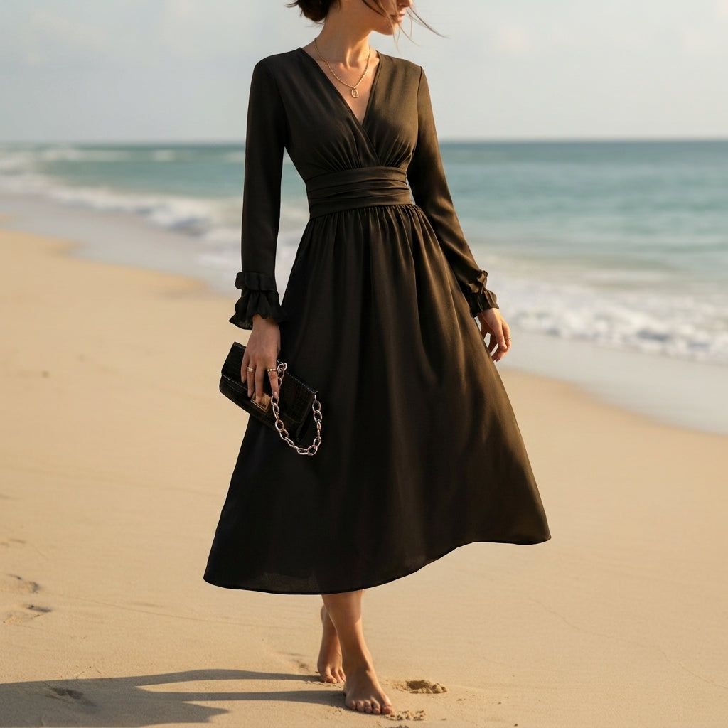 Delphine Light Wrap Dress