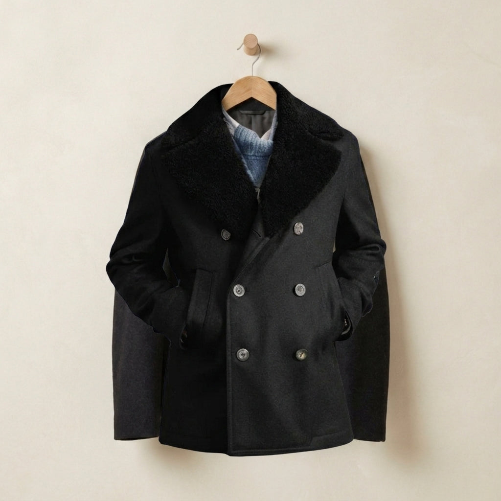 Brando Fur Collar Coat