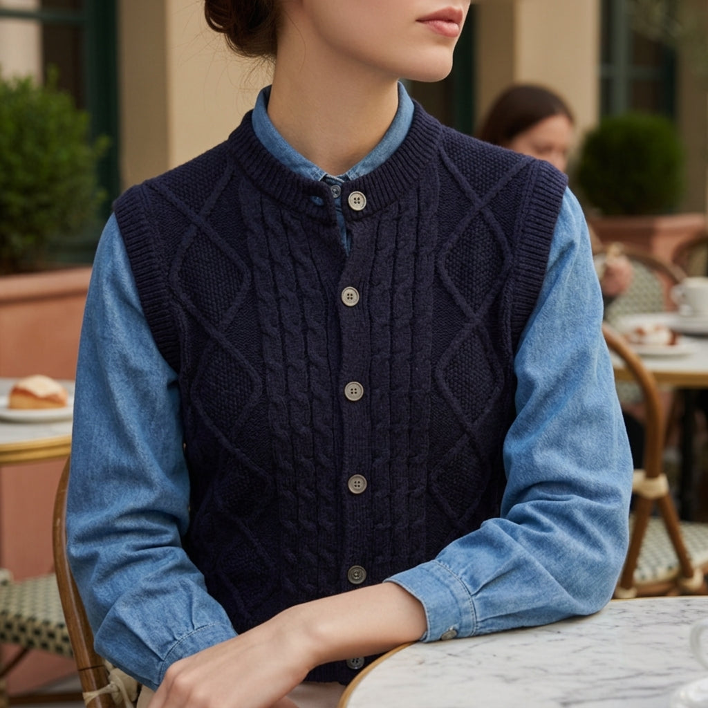 Montana Layered Cable Knit And Denim