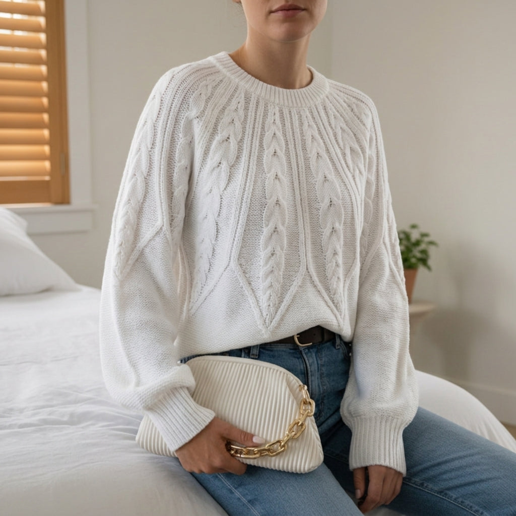 Margaux Patterned Cable Knit