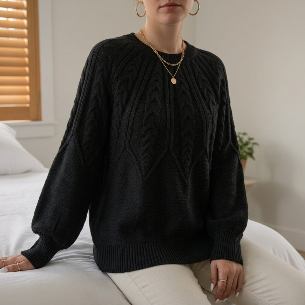 Margaux Patterned Cable Knit