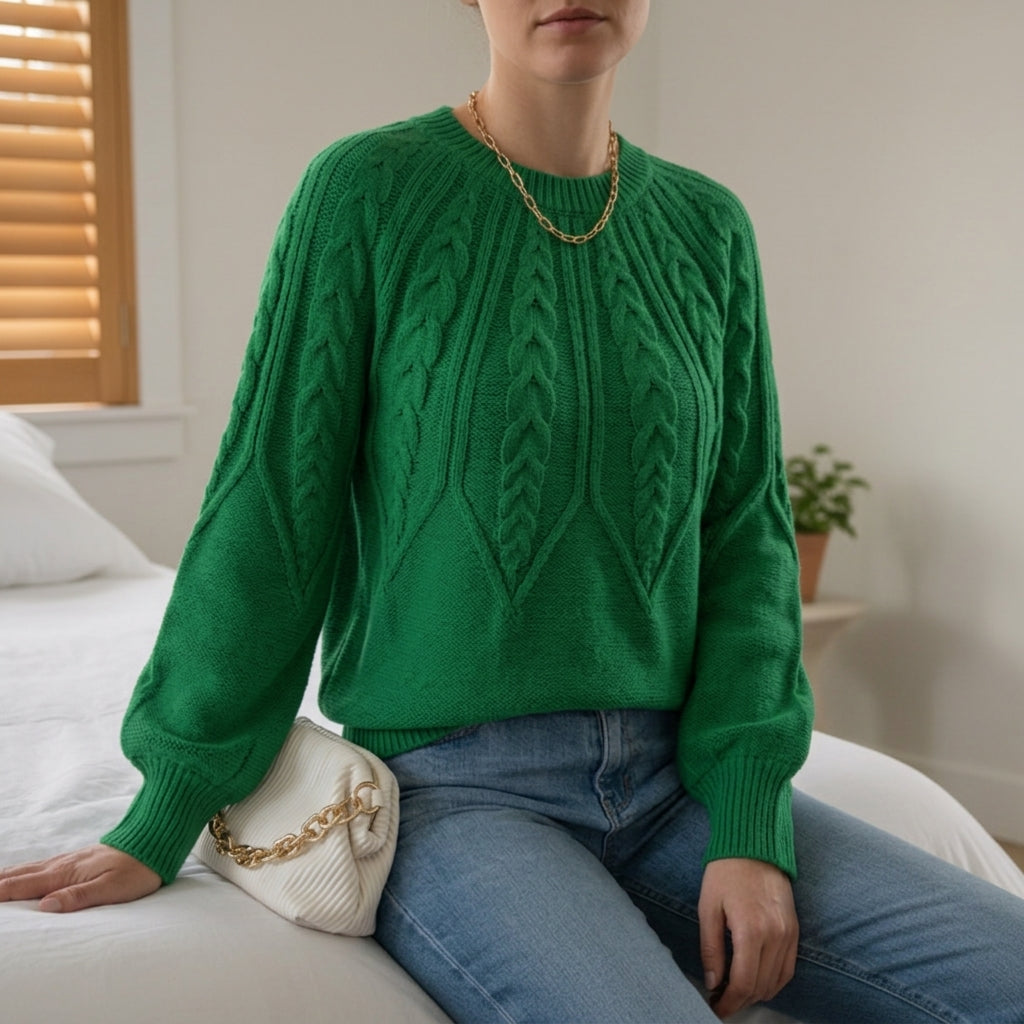 Margaux Patterned Cable Knit
