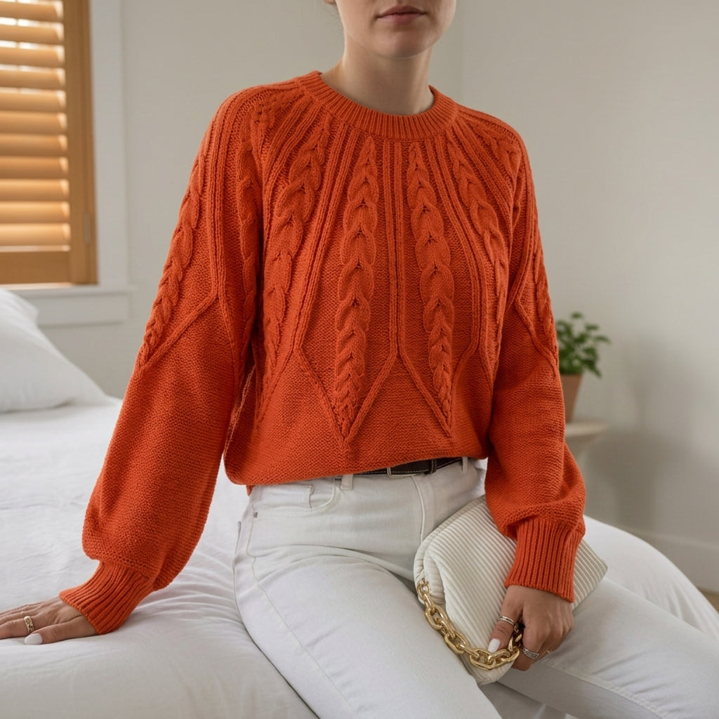 Margaux Patterned Cable Knit