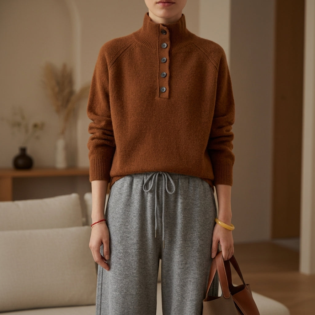Harper Oversized Lightly Ribbed Sweater