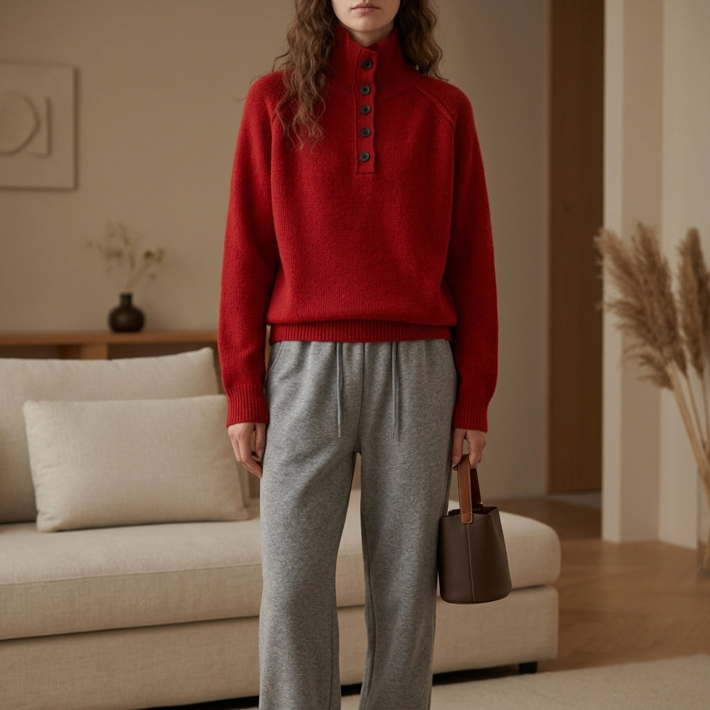 Harper Oversized Lightly Ribbed Sweater