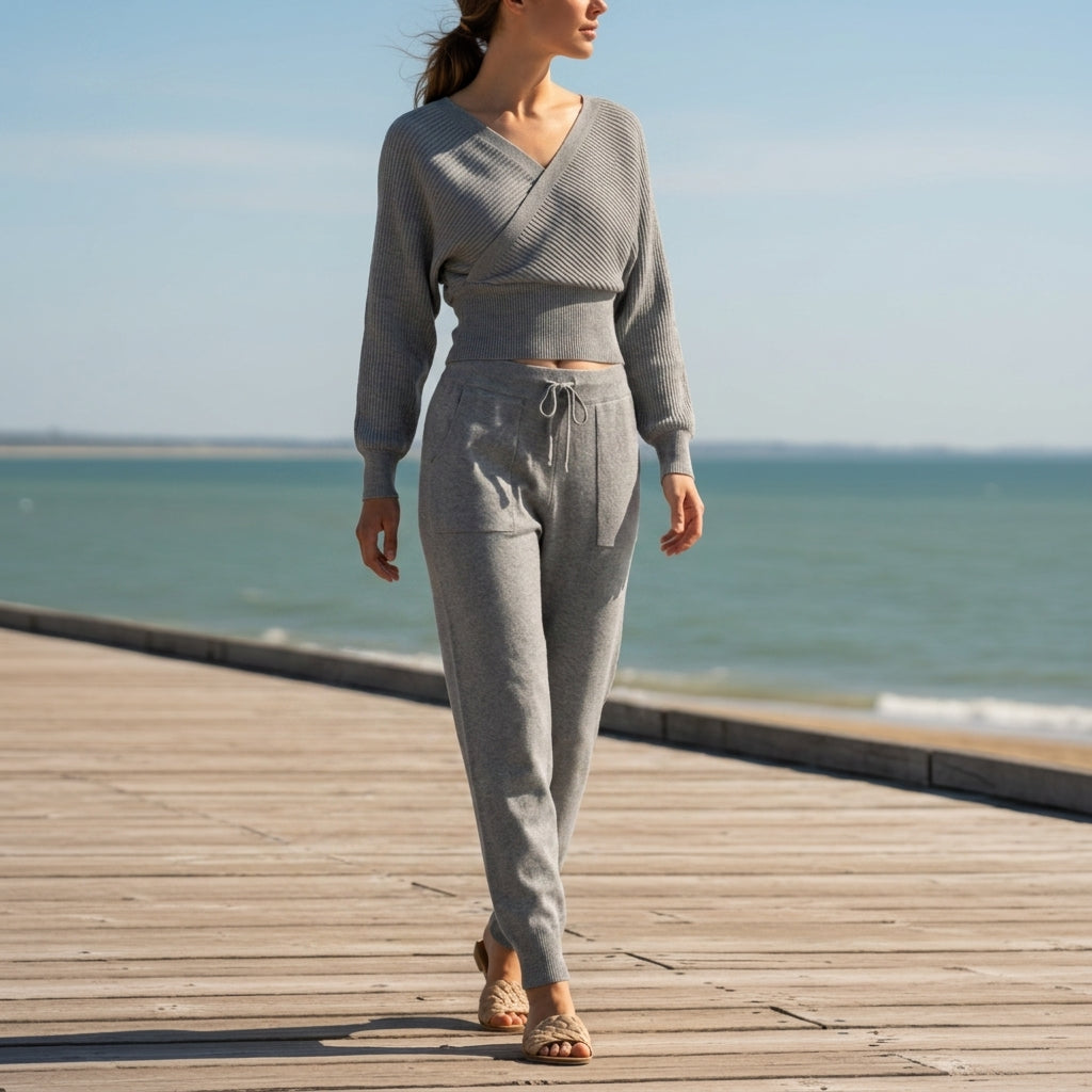 Tia-Rose Two Piece Trouser Set