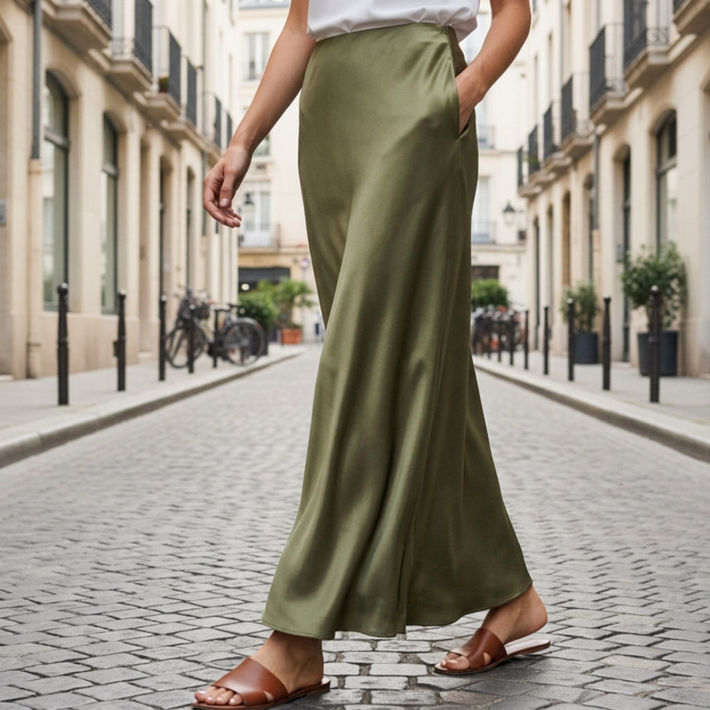 Giorgia Satin Touch Skirt
