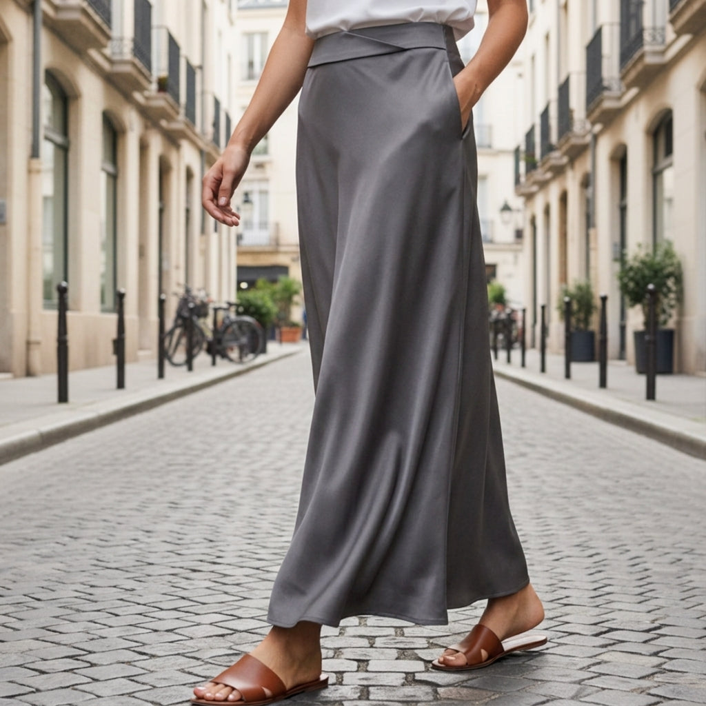 Giorgia Satin Touch Skirt