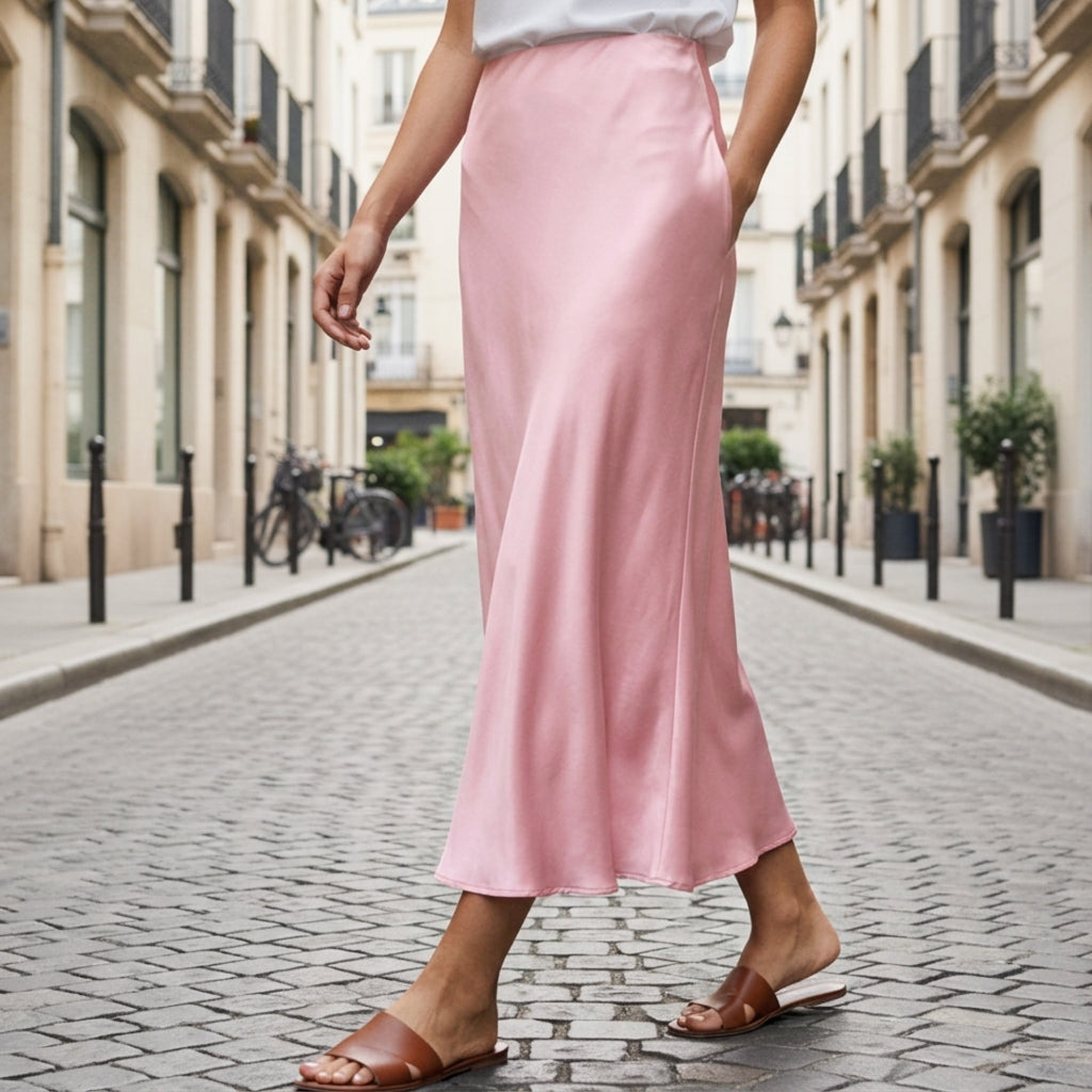 Giorgia Satin Touch Skirt