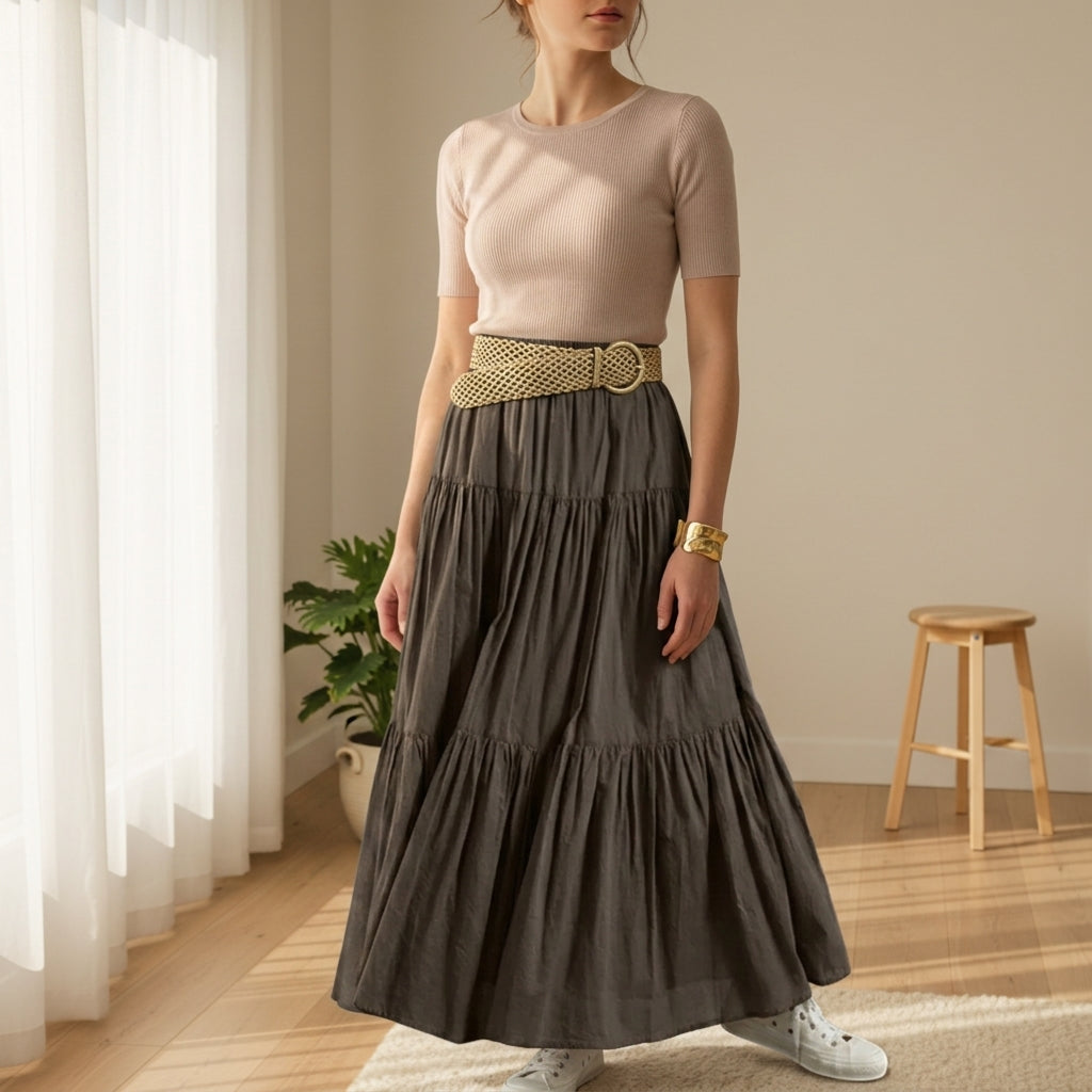 Bianca Vintage Maxi Skirt
