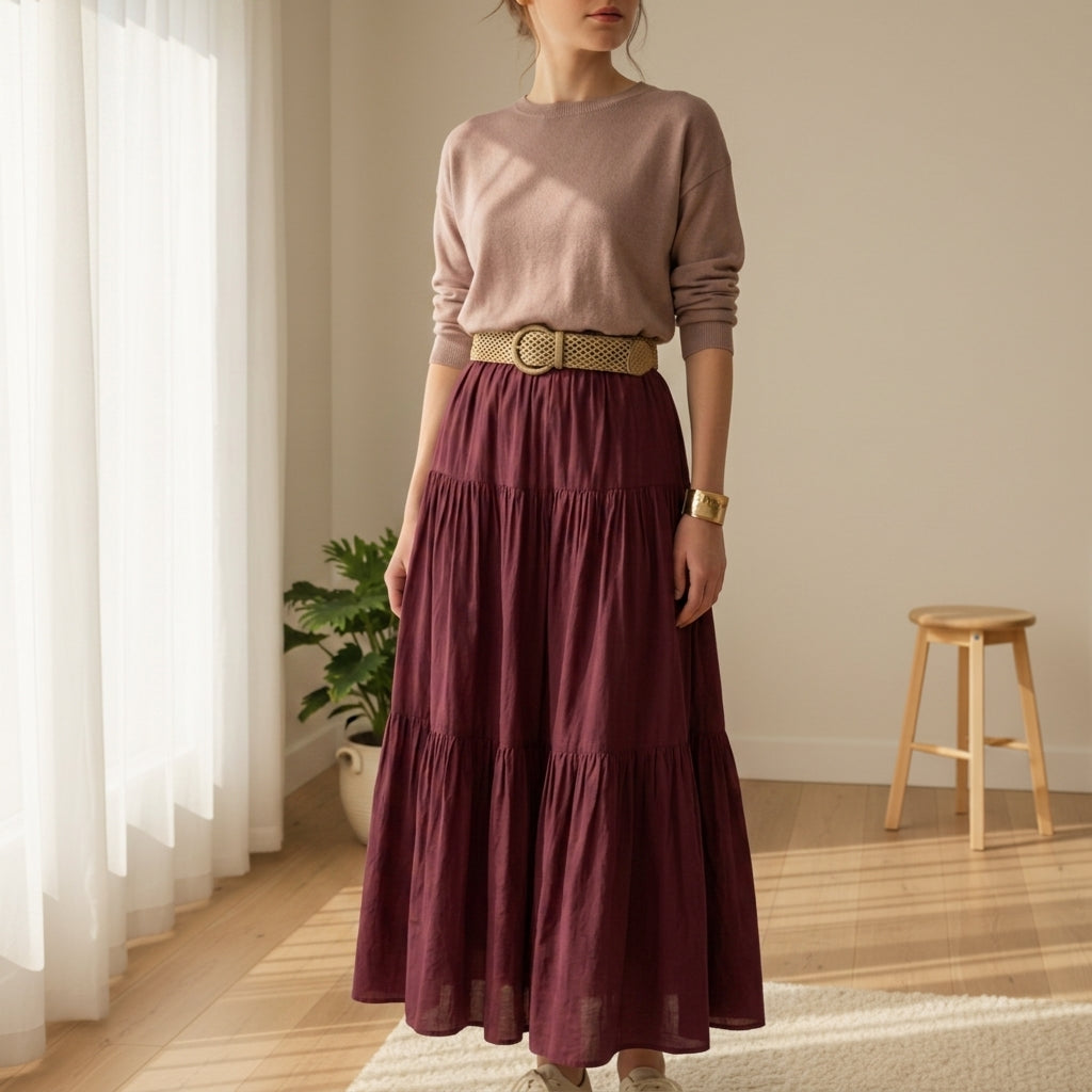 Bianca Vintage Maxi Skirt